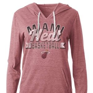 Womens LS Miami Heat Jersey Hoodie